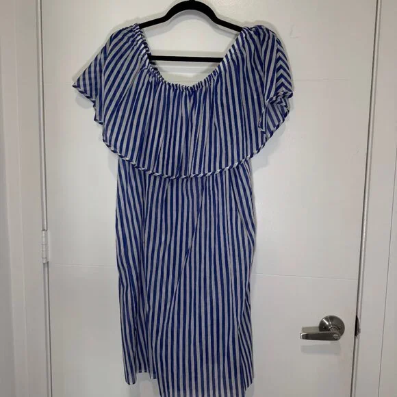 J CRE OFF THE SHOULDER BEACH COVER UP SIZE L - Picture 4 of 6